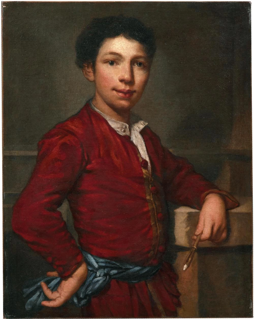 Fra Galgario-105-Ritratto di giovane pittore, a mezzo busto, con in mano un pennello